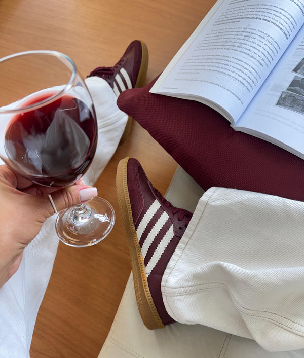 Samba OG Couro Vinho/Branco