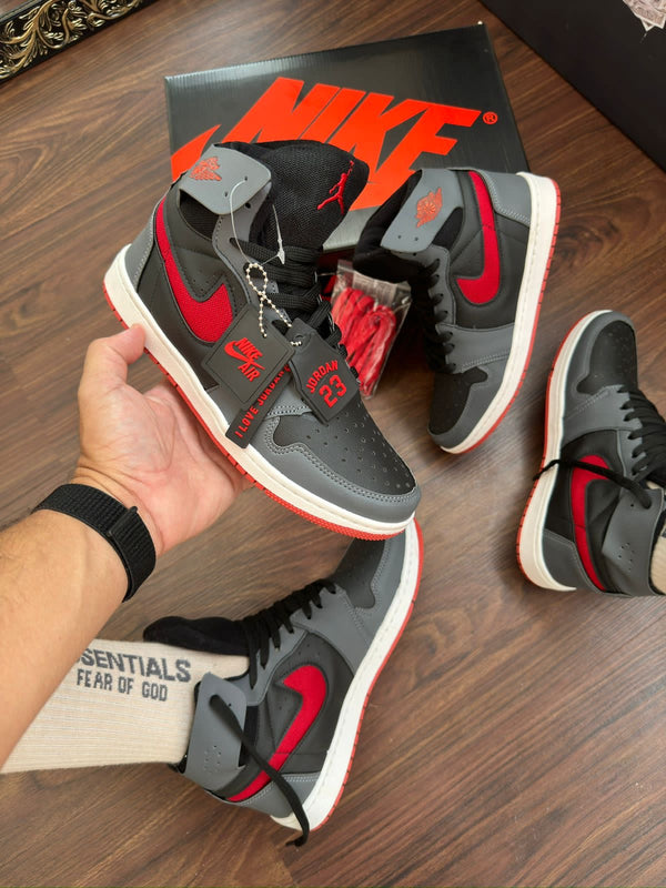 Air Jordan 1 Zoom "Grafite/vermelho"