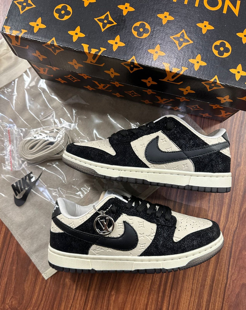 Dunk x Louis Vuitton Glitter Luxo Preto