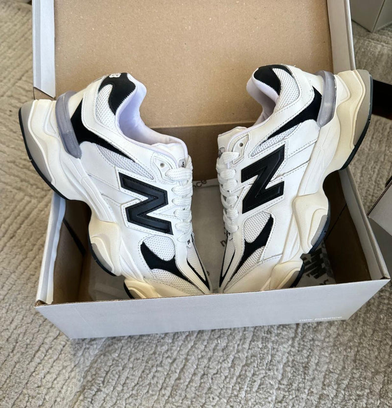 NB 9060 Couro Branco/Preto