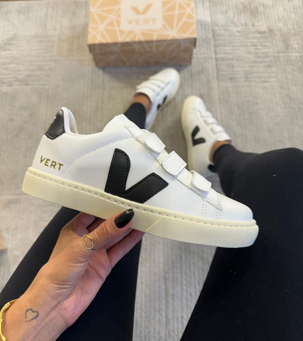 Vert Velcro Branco/Preto